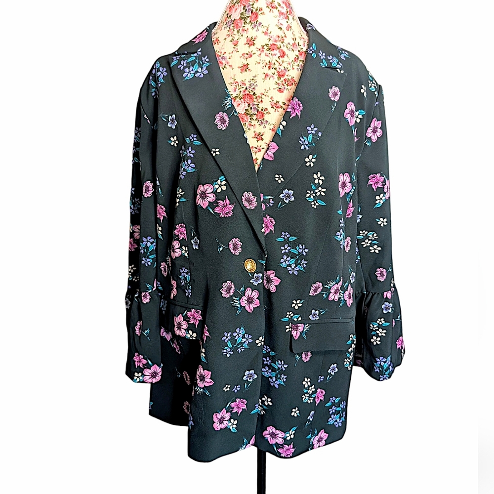 Lane Bryant floral blazer